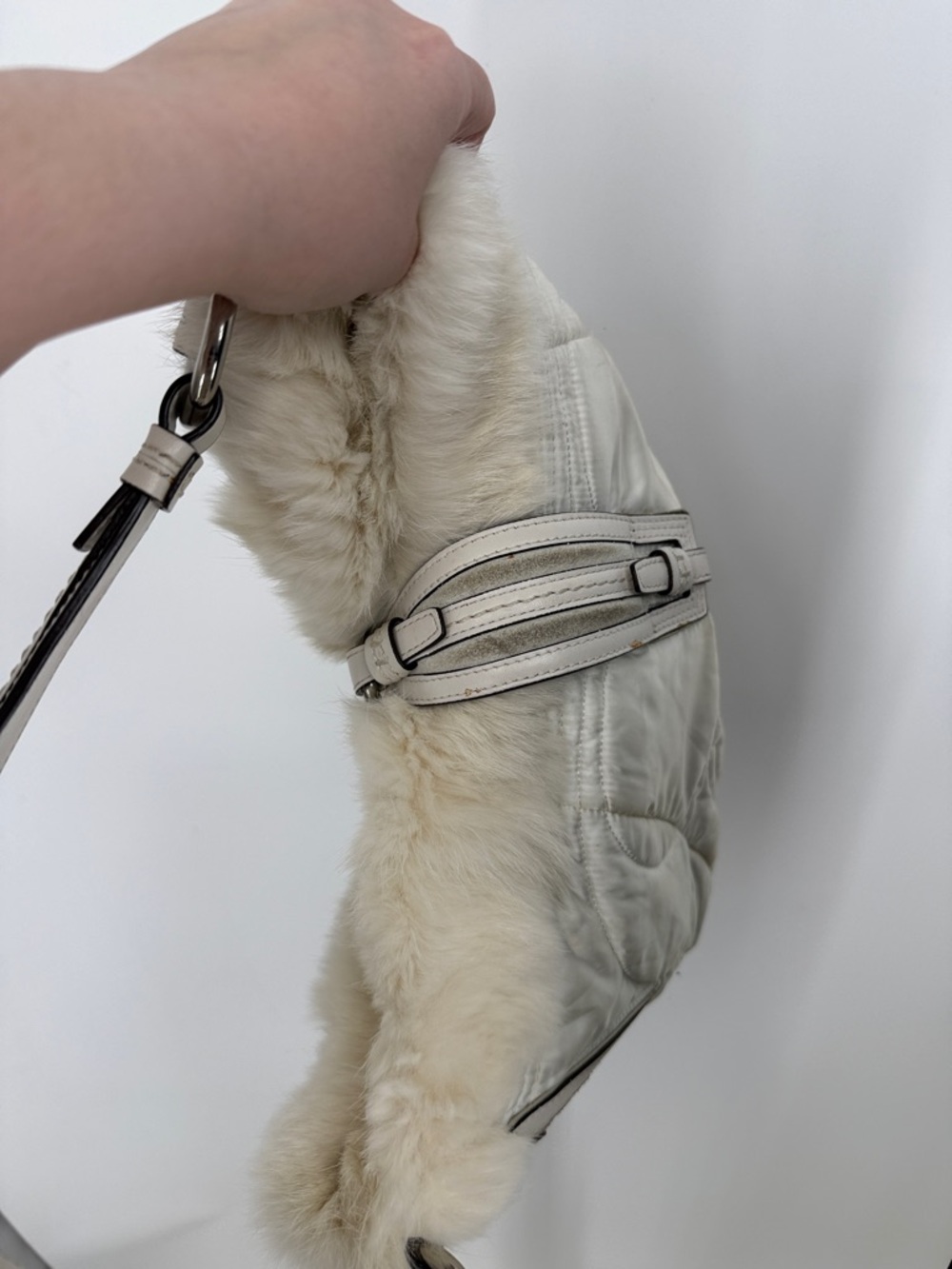 Vtg Y2K Coach “Ski Rabbit” fur hobo bag 2005 - Picture 9 of 16